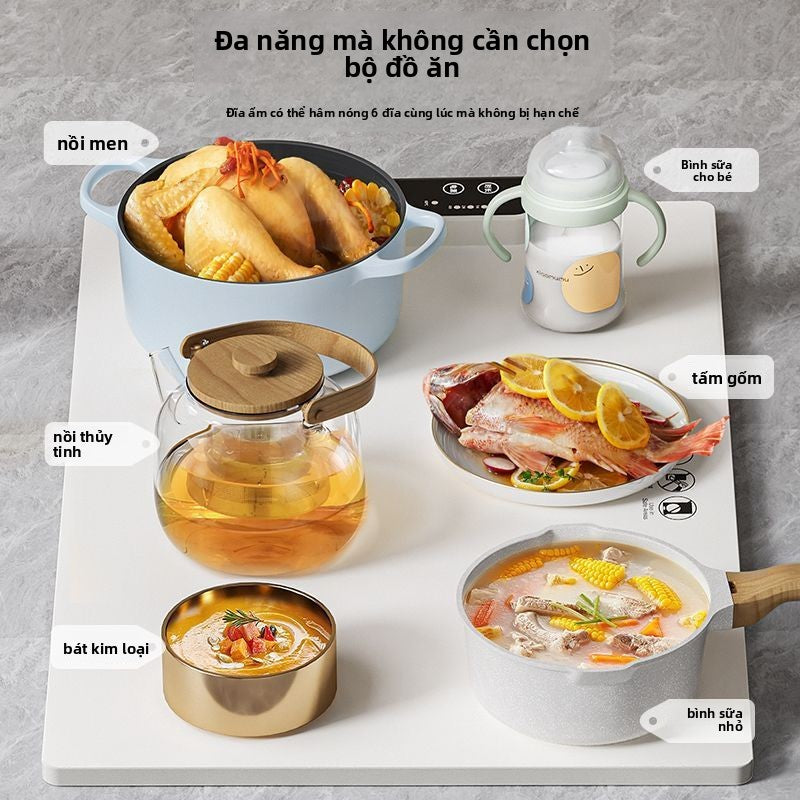 bàn ăn giữ nhiệt ấm thực phẩm đa chức năng bàn ăn nhiệt độ không đổi silicone sưởi ấm gấp giữ nh