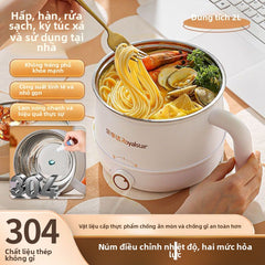 nồi nấu điện bằng thép không gỉ 304 nồi điện nhỏ đa chức năng nồi mì gói gia đìn