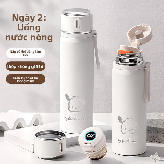 Cốc giữ nhiệt thông minh giá trị màu sắc cao 316 thép không gỉ dành riêng cho trẻ em đi học  mới