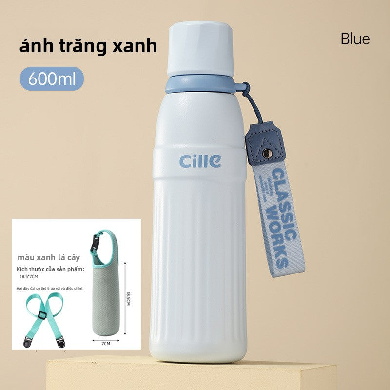 Cốc giữ nhiệt 316 inox không gỉ công suất lớn giá trị cao màu sắc thép không gỉ ống hút cốc nư