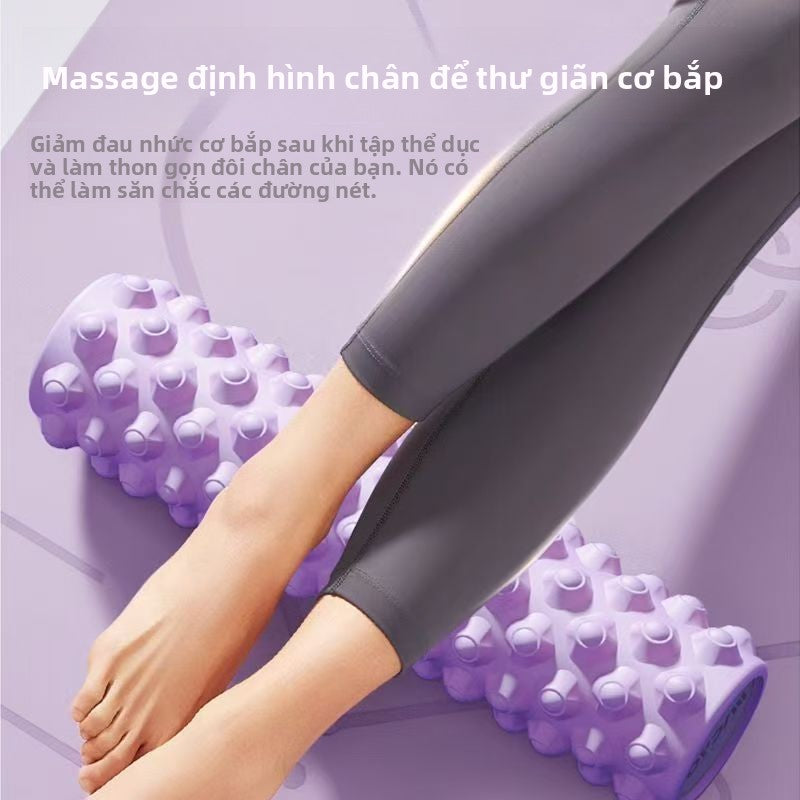 dụng cụ tập yoga cột yoga cổ vật gậy chùy con lăn massage cơ bắp thư giãn bọt
