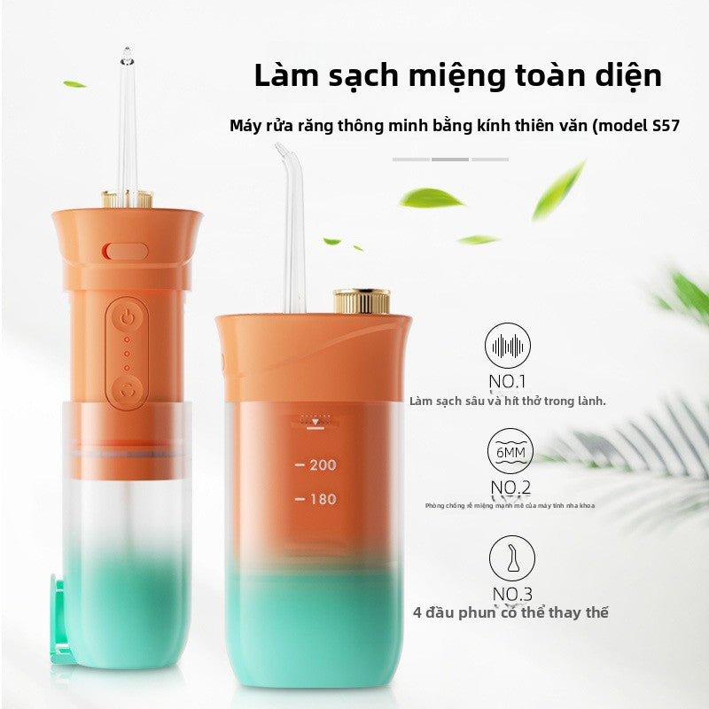 Tăm nước  điện Máy rửa răng mini gia đình Máy rửa răng di động có thể