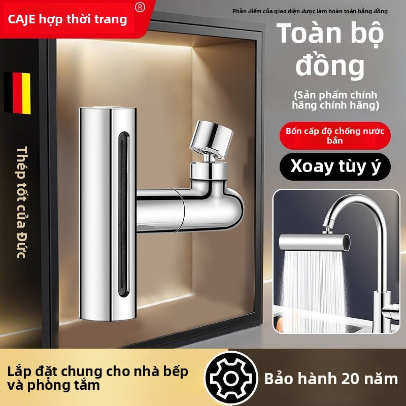 vòi nước xoay vạn hướng chống bắn tung tóe đồ tạo tác bồn rửa chén gia đìn