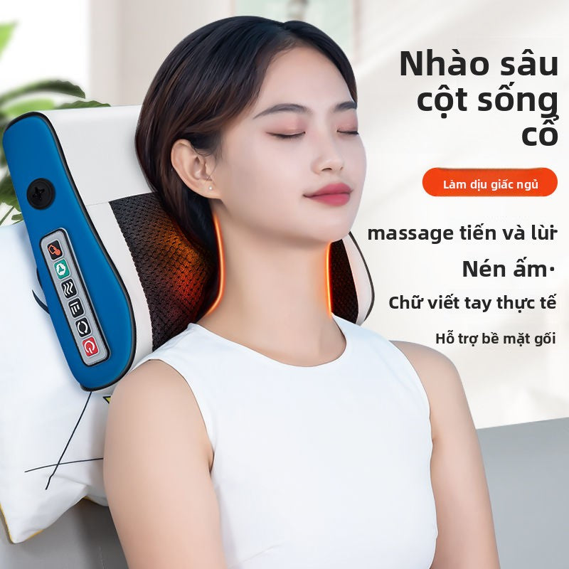 Massage gối cổ  massage đa chức năng điện toàn thân đệm cổ thắt lưng trở lại máy massage gia