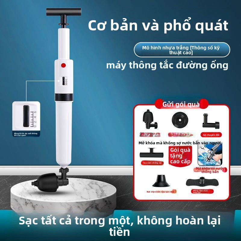 Máy thông tắc cống nhà vệ sinh gia đình