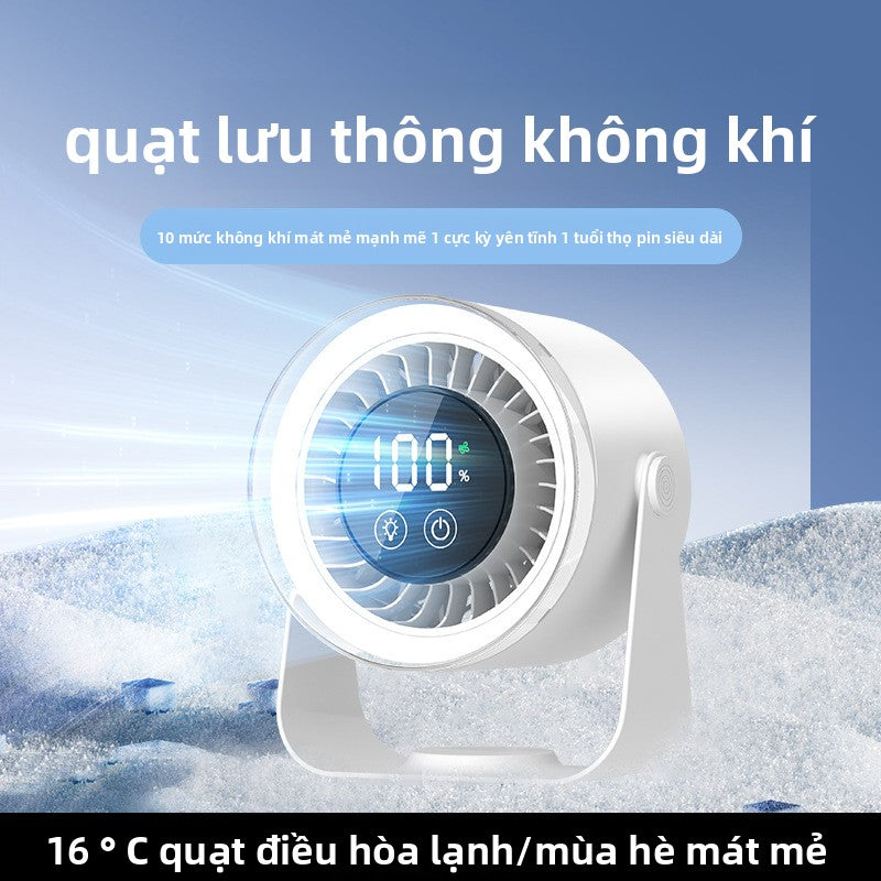 Quạt không dây sạc độ bền cao công suất lớn quạt USB chu kỳ làm lạnh im lặng có thể điều chỉnh