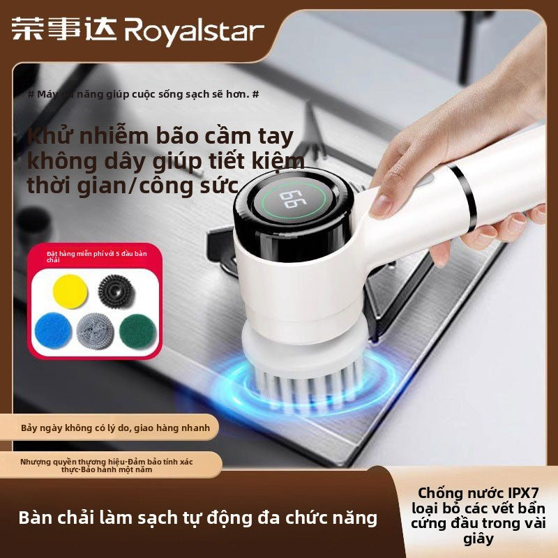 bàn chải đa chức năng nhà bếp tự động rửa chén bàn chải giày cầm tay gạch nh