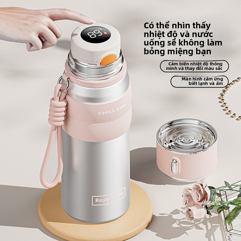 Cốc giữ nhiệt thông minh 316 cấp thực phẩm giá trị cao cốc nước nhẹ sang trọng cao cấp cảm giác di đ