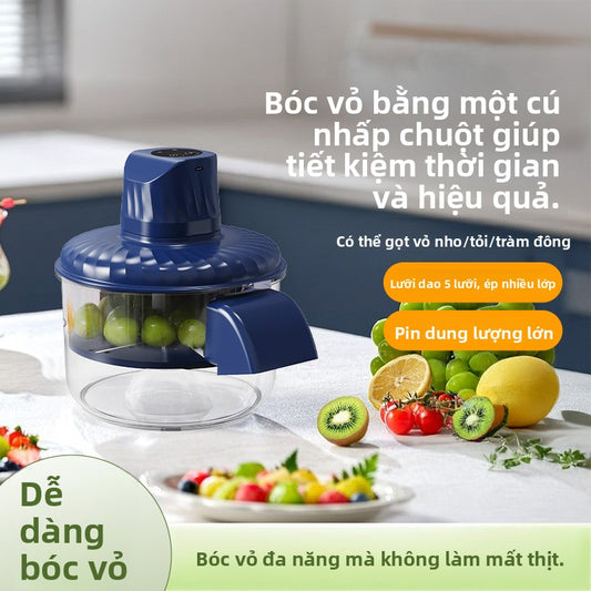 Máy bóc tỏi, bóc vỏ các loại củ, rau quả thương mại gia dụng Máy bóc vỏ nho Máy bóc vỏ chuyên d