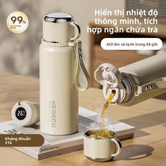 Cốc giữ nhiệt 316 bằng thép không gỉ tách nước trà pha trà cốc  mới giữ nhiệt giữ lạn