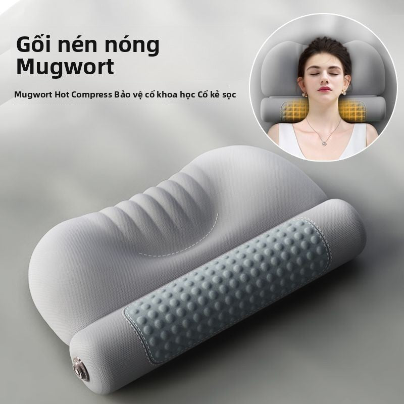 Ngải cứu chườm nóng cột sống cổ  gối bảo vệ cột sống mạnh mẽ giúp sửa chữa giấc ngủ cột đặc b
