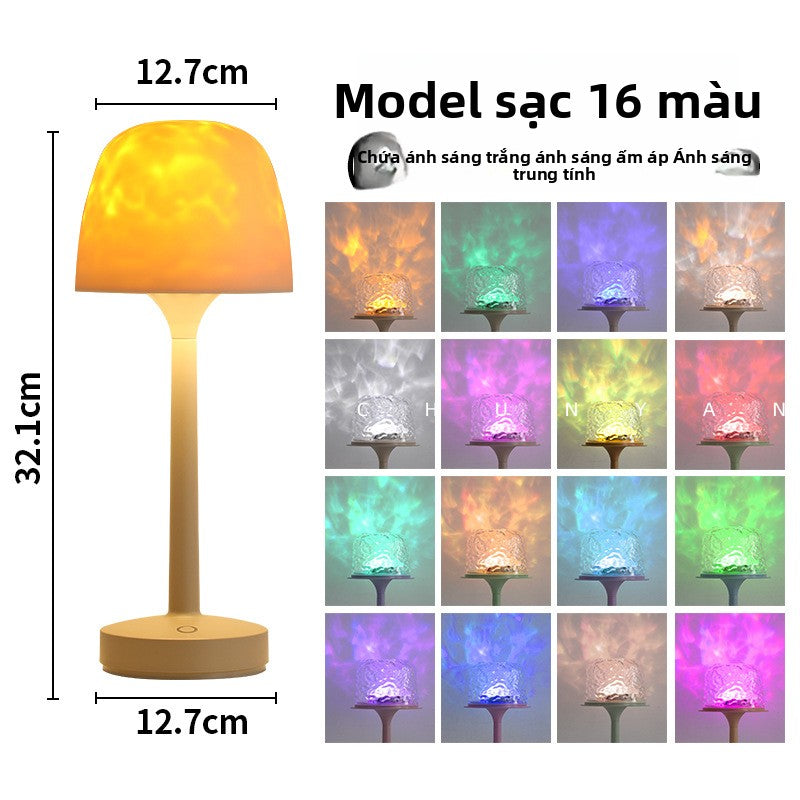 Đèn gợn sóng bầu không khí đèn bàn lãng mạn quà tặng tình dục chiếu điều khiển