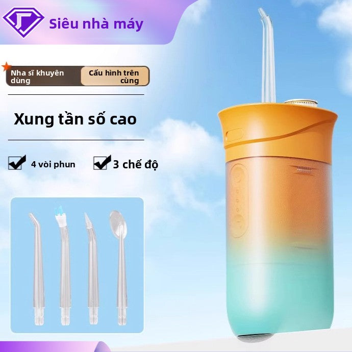 Tăm nước  điện Máy rửa răng mini gia đình Máy rửa răng di động có thể
