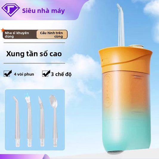 Tăm nước  điện Máy rửa răng mini gia đình Máy rửa răng di động có thể