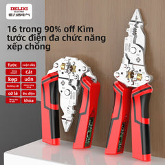 Kìm cắt đa chức năng rút dây kẹp lột da cáp chuyên dụng dây điện phân chia dây cuộn dây