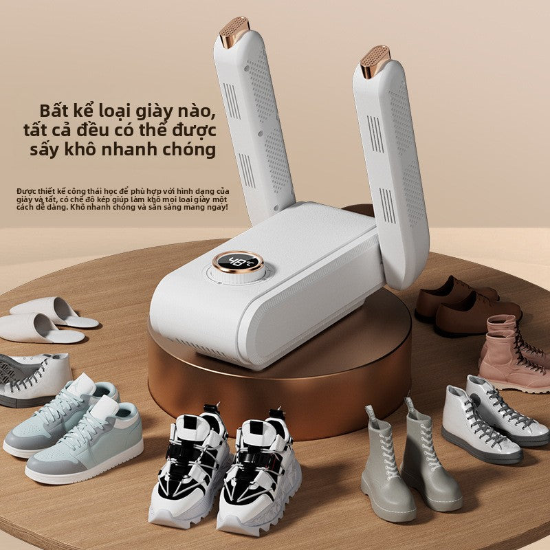 Máy sấy giày mới Máy sấy giày hẹn giờ thông minh gia đình Hai đôi máy sấy giày cổ vậ
