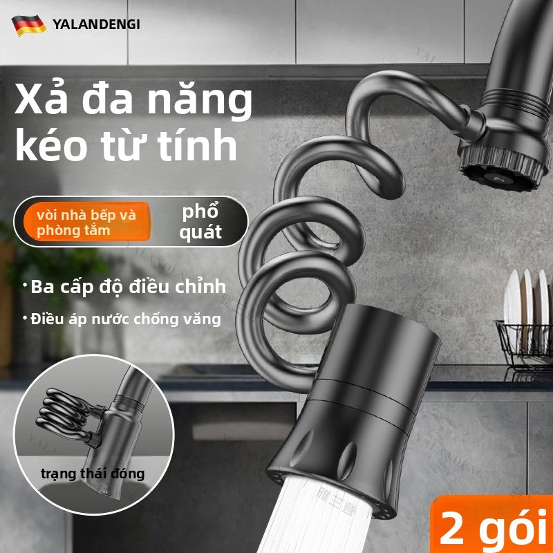 Bộ mở rộng vòi nước nhà bếp Yalanden có thể thu vào kéo bên ngoài mở rộng mở rộng khớp nối vạn năng