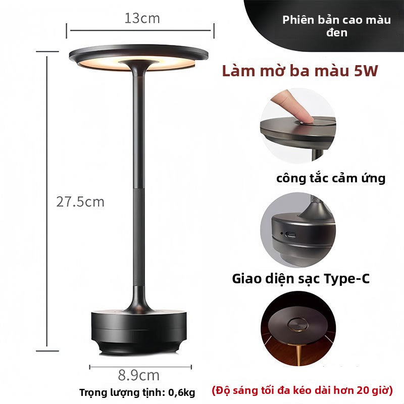 Đèm retro sáng tạo không khí đèn quán cà phê sáng tạo sạc ngoài trời cắm trại đèn ngủ đèn ngủ