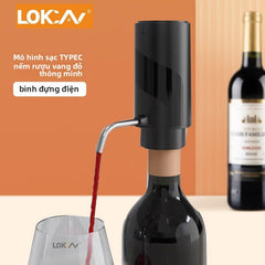 Máy đánh thức rượu vang điện Máy phân phối rượu vang thông minh tự động Thiết bị oxy hó
