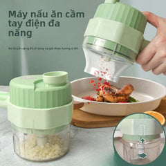 máy cắt rau nhà bếp đồ tạo tác không dây điện tỏi nghiền tỏi nghiền tỏi đồ tạo tác tự