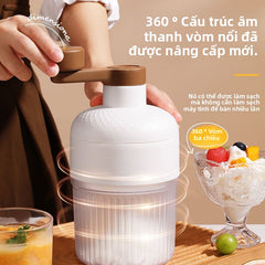 Máy làm đá bằng tay Máy làm đá bông gia đình Máy làm đá nhỏ Máy làm đá đá lắc tay Máy làm đá mưa đá0