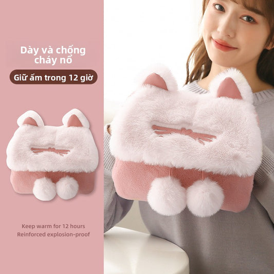 Túi nước nóng sạc chống nổ sản phẩm chính hãng ấm tay em bé ấm tay túi nước ấm phun nước sang trọng