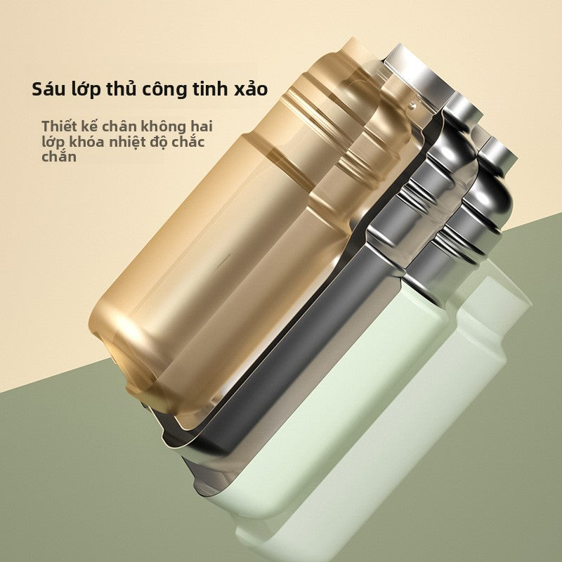 bình giữ nhiệt trẻ em 316 nữ đi học chuyên dụng giá trị màu sắc cao em bé dễ thương ống hút bình nướ