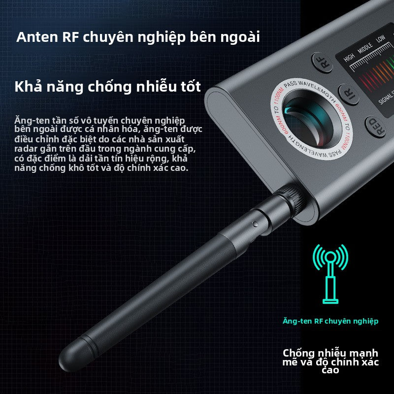 Máy dò chống nhìn trộm khách sạn mới Máy dò chống nghe trộm Máy dò báo động hồng ngoại Máy dò tín hi
