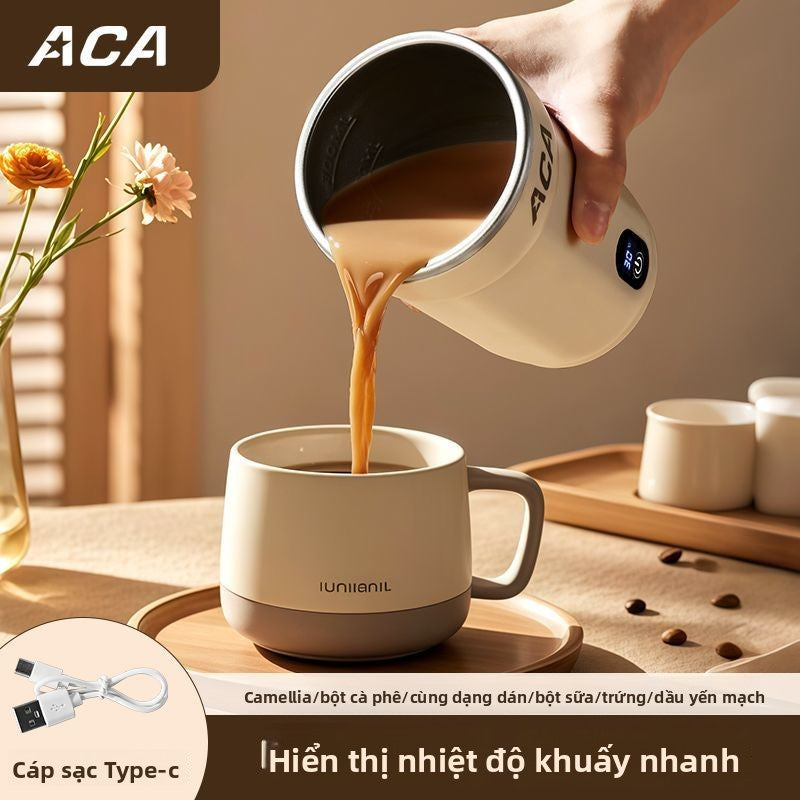cốc cà phê tự khuấy cốc cao cấp hoàn toàn tự động từ tính pha sữa bột sữa đậu nành cốc khô