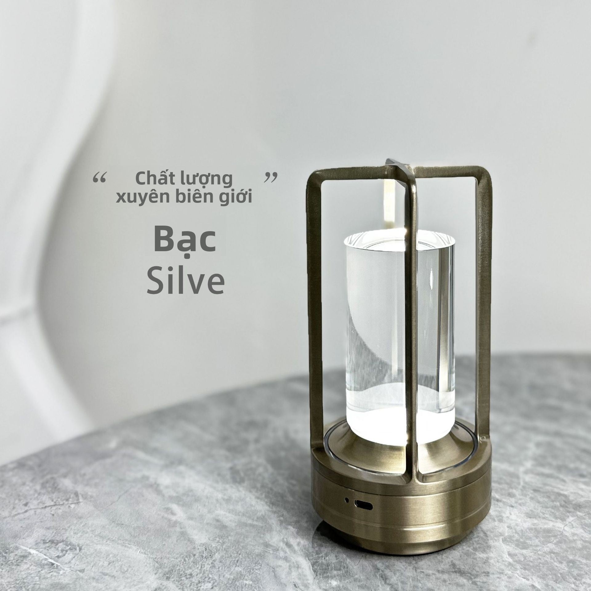 Đèn Nhà hàng Bắc Âu đèn không khí quán cà phê sáng tạo sạc ngoài trời đèn bàn cắm trại đèn ngủ thanh