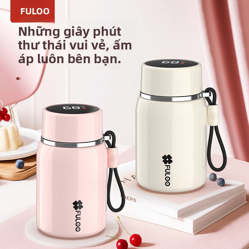 Cốc giữ nhiệt thông minh hiển thị nhiệt độ cốc giữ nhiệt dành riêng cho sinh viên tách nước trà pha trà c