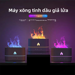 Máy phát tinh dầu mô phỏng ngọn lửa USB máy tạo độ ẩm văn phòng nhỏ ký túc xá im lặng lượng sương mù lớn đ