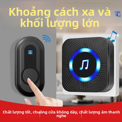 Chuông cửa nhà không dây siêu xa một kéo hai cửa vào chuông người già máy nhắn tin cửa chống trộm ch