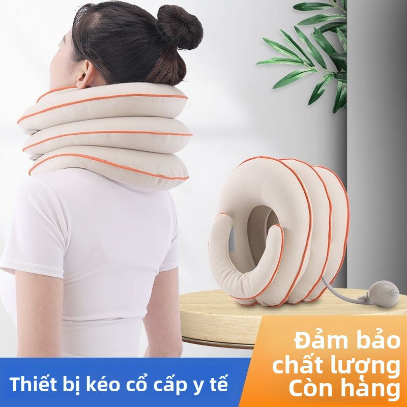 Máy kéo cột sống cổ y tế Inflatable chỉnh hình y tế bảo vệ cổ hộ gia đình chống cúi đầu hỗ trợ cổ bả