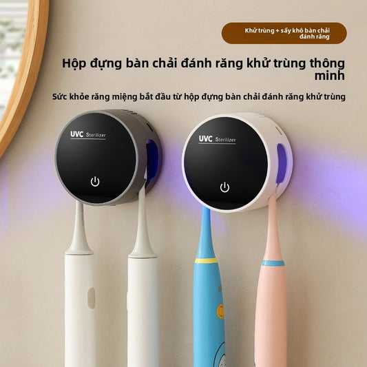 Máy khử trùng bàn chải đánh răng thông minh nhỏ Máy khử trùng bàn chải đánh răng điện sạc USB tròn M