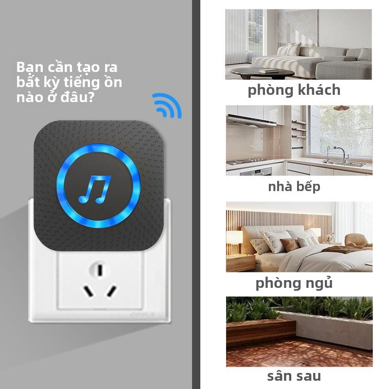 Chuông cửa nhà không dây siêu xa một kéo hai cửa vào chuông người già máy nhắn tin cửa chống trộm ch