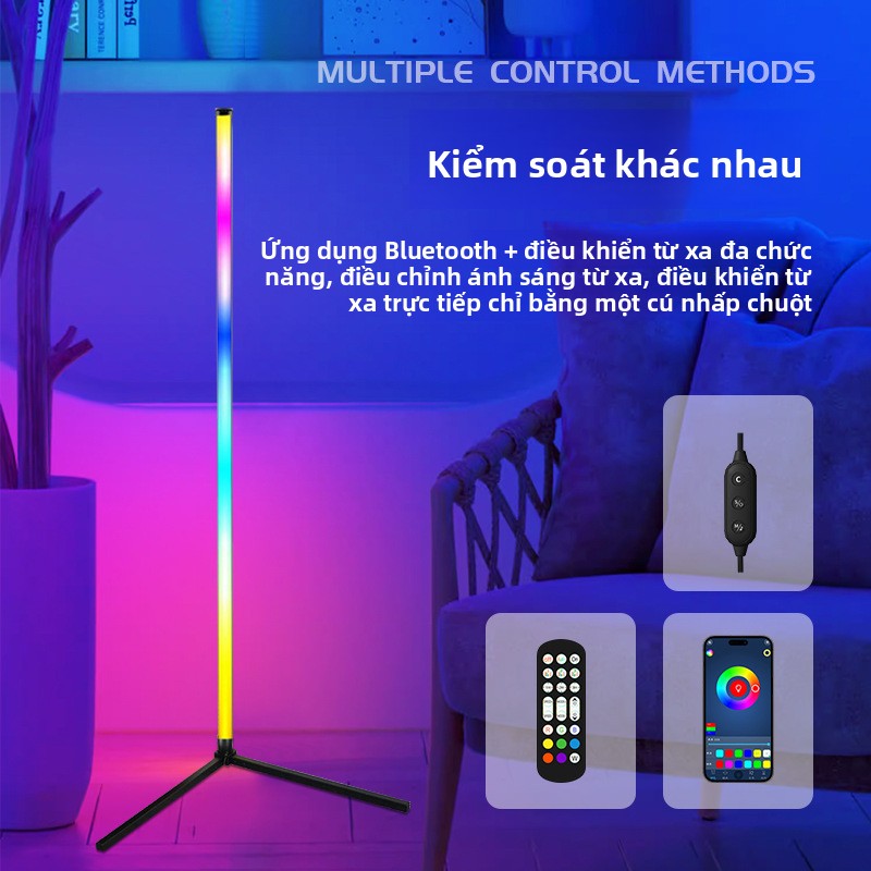 đèn sàn đèn đón âm thanh phòng khách phòng ngủ điện cạnh tranh không khí đèn