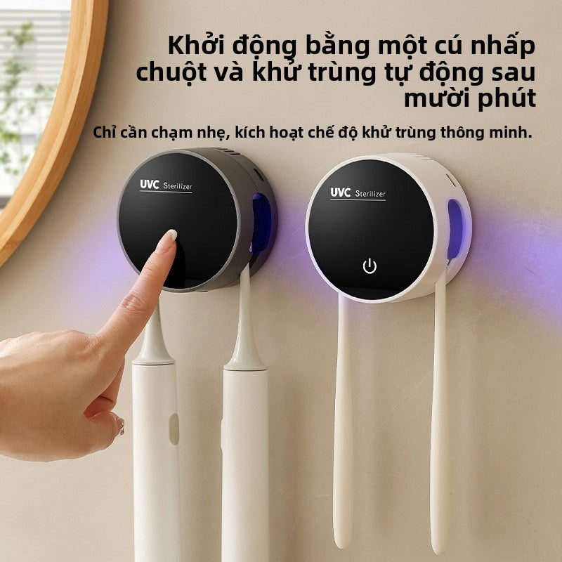 Máy khử trùng bàn chải đánh răng thông minh nhỏ Máy khử trùng bàn chải đánh răng điện sạc USB tròn M