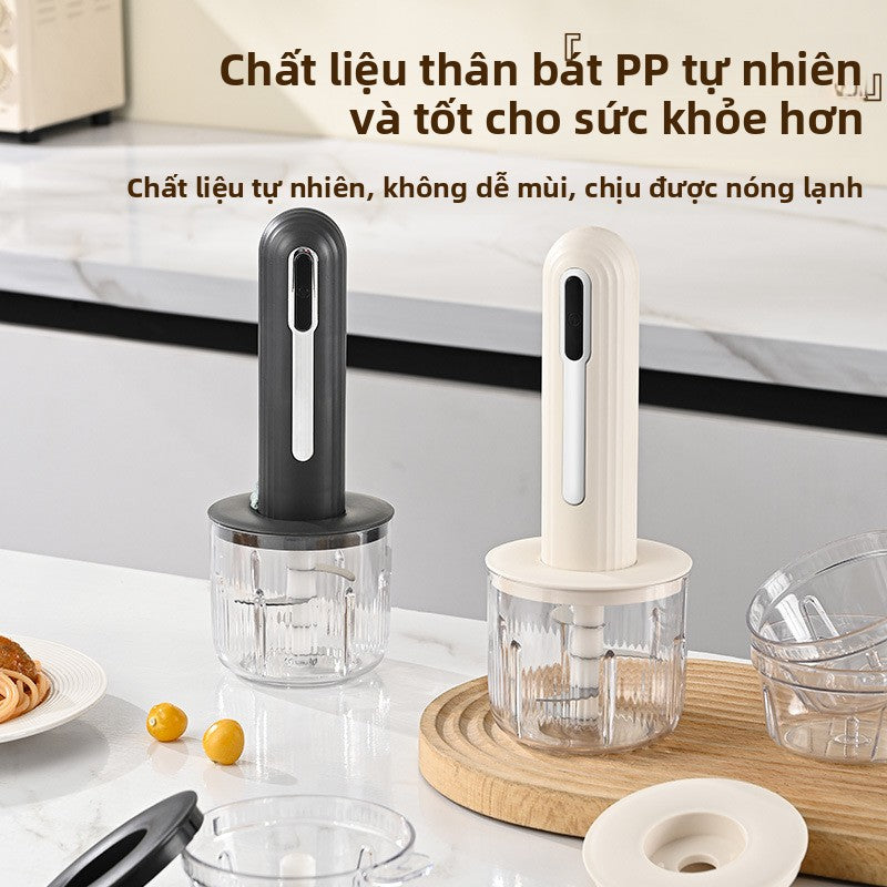 Máy xay thịt điện không dây gia đình Máy nấu ăn đa chức năng nhà bếp Máy xay tỏi Máy xay thịt nhỏ Má