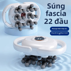 máy massage cơ bắp 22 đầu súng cân gan chân  thư giãn vai cổ lưng súng massage đa chức năng súng mass