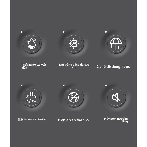 Máy uống nước PETF mèo uống nước khử trùng vật nuôi tự động tuần hoàn nước im lặng vật nuôi chó cho