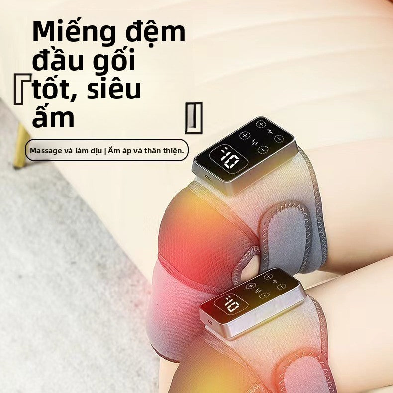 Máy sưởi đầu gối massage dụng cụ graphene sưởi ấm bảo vệ đầu gối vật lý trị liệu chườm nóng cổ v