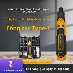 Máy mài xách tay cầm tay DIY điện mài gia đình đa chức năng khắc gỗ máy ngọc bích đánh bóng mài bộ tron