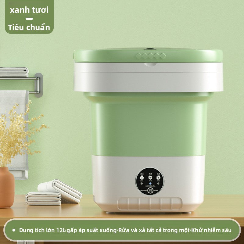máy giặt di động hoàn toàn tự động nhà ký túc xá mini đồ lót nhỏ quần lót máy giặ