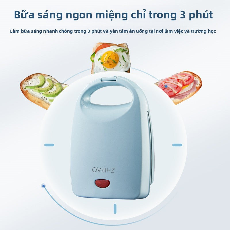 Máy làm bánh sandwich Máy ăn sáng nhẹ đa chức năng gia đình Máy làm bánh sandwich điện hai mặt máy é