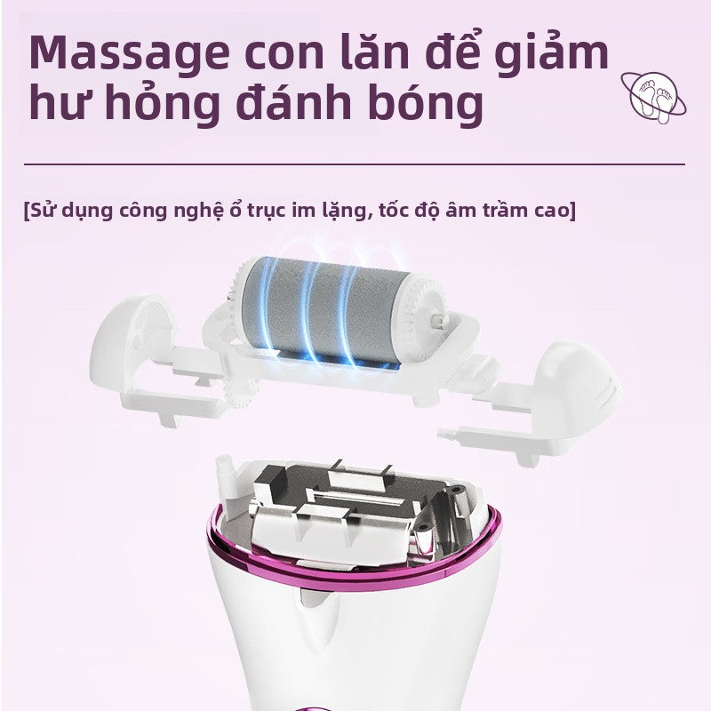 Máy mài chân điện MANSO mài chân loại bỏ da chân tạo tác tự động sạc loại vết chai làm đẹp chân máy