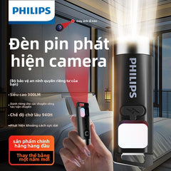 Thiết bị dò camera ẩn Philips phát hiện giám sát khách sạn kết hợp đèn pin