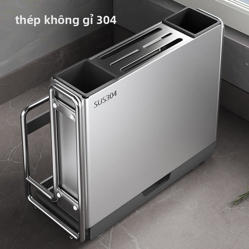 giá đỡ dao nhà bếp 304 thép không gỉ  giá đỡ dao đa chức năng giá đỡ đĩa một trong một lồng đũa lưu t